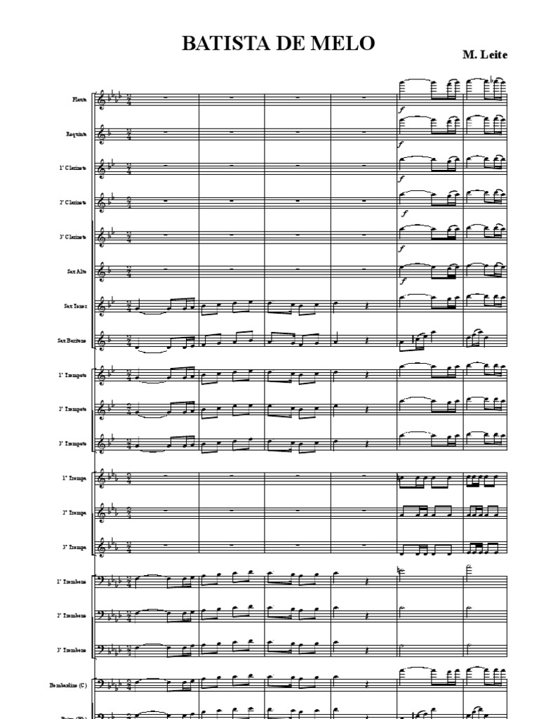 dobrado batista de melo partitura